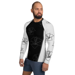 Men's Silver Blossom Rash Guard