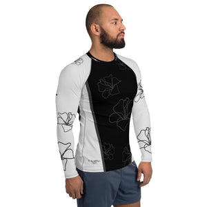 Men's Silver Blossom Rash Guard