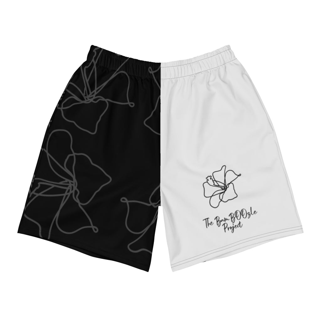 Men's Silver Blossom Athletic Shorts