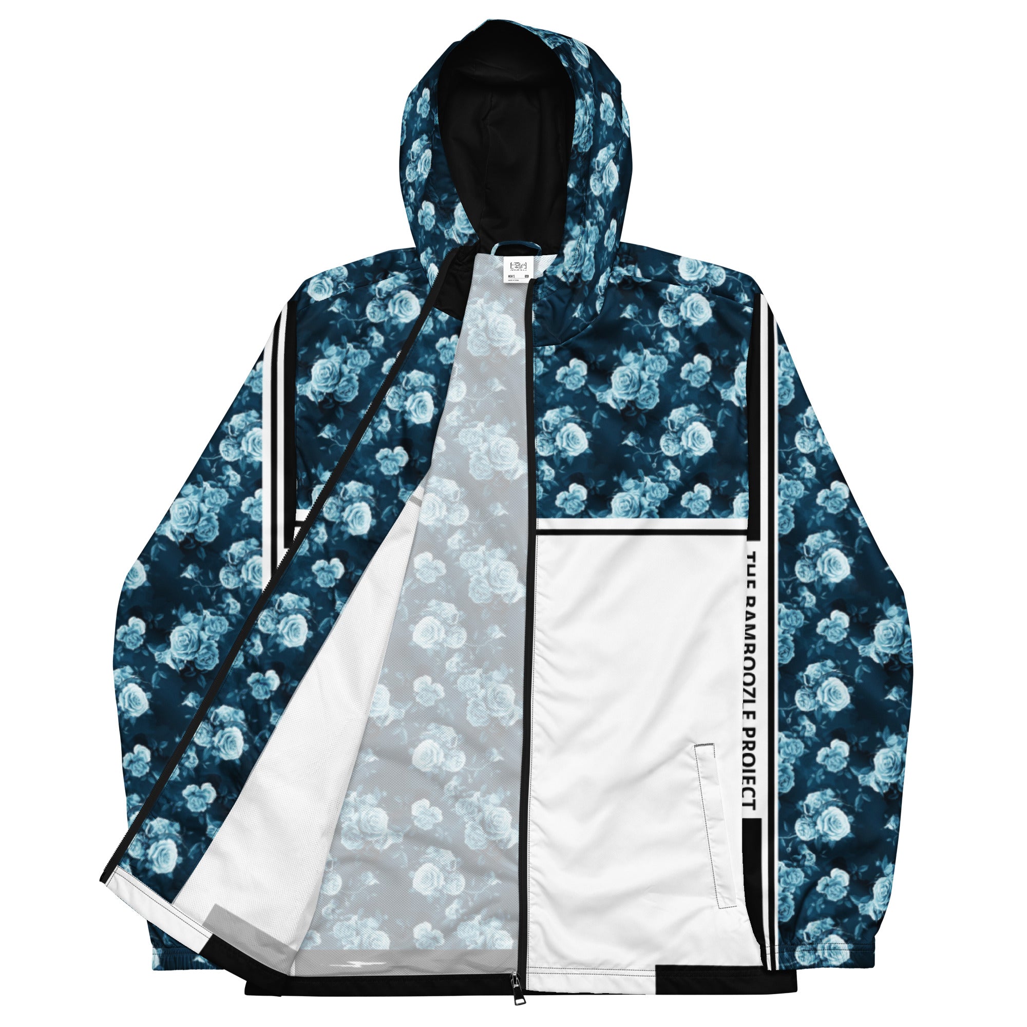 TBP Blue Floral Unisex Windbreaker