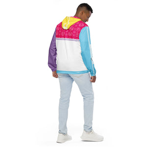 Amber Smilezz In Technicolor Unisex Windbreaker