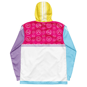 Amber Smilezz In Technicolor Unisex Windbreaker