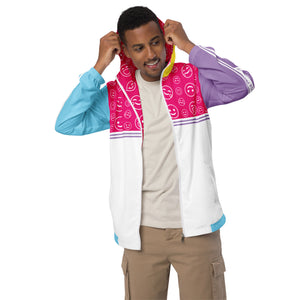 Amber Smilezz In Technicolor Unisex Windbreaker