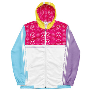 Amber Smilezz In Technicolor Unisex Windbreaker