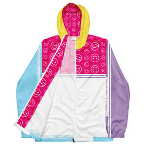 Amber Smilezz In Technicolor Unisex Windbreaker