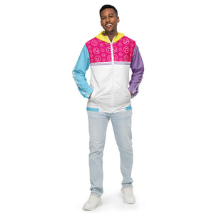 Amber Smilezz In Technicolor Unisex Windbreaker