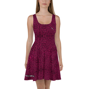 Pink Cheetah Skater Dress