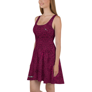 Pink Cheetah Skater Dress
