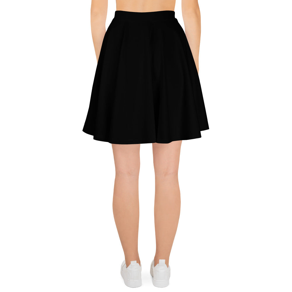 Dino's Fighting Black Skater Skirt