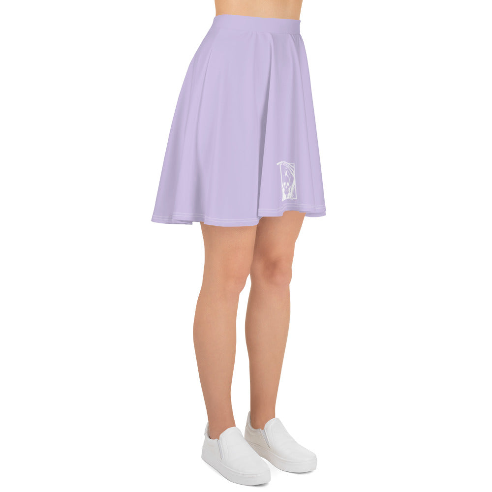 Gold Tooth Reaper Lilac Skater Skirt