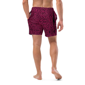 Pink Cheetah Men's swim trunks