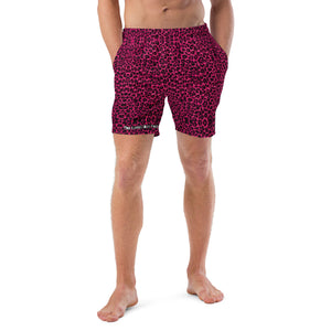 Pink Cheetah Men's swim trunks