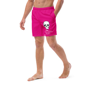 Skull Crusher Hot Pink Men's swim trunks