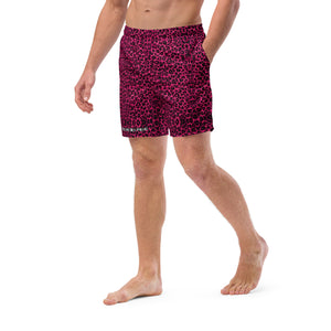 Pink Cheetah Men's swim trunks