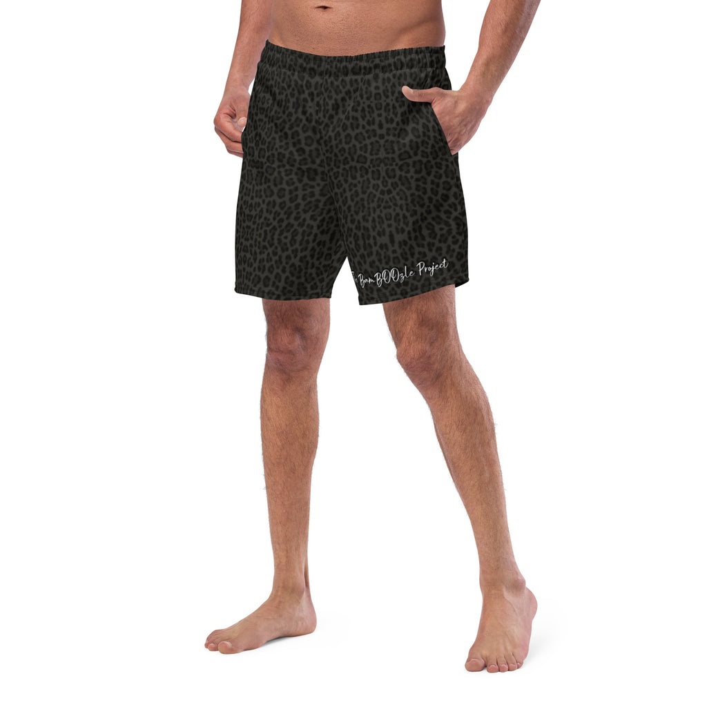 Black Cheetah Men's Swim Trunks