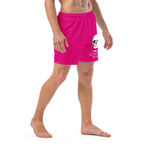 Skull Crusher Hot Pink Men's swim trunks