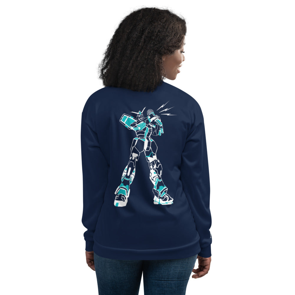 Robot Karaoke Unisex Bomber Jacket