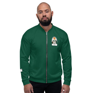 Gentleman Fox Green Unisex Bomber Jacket