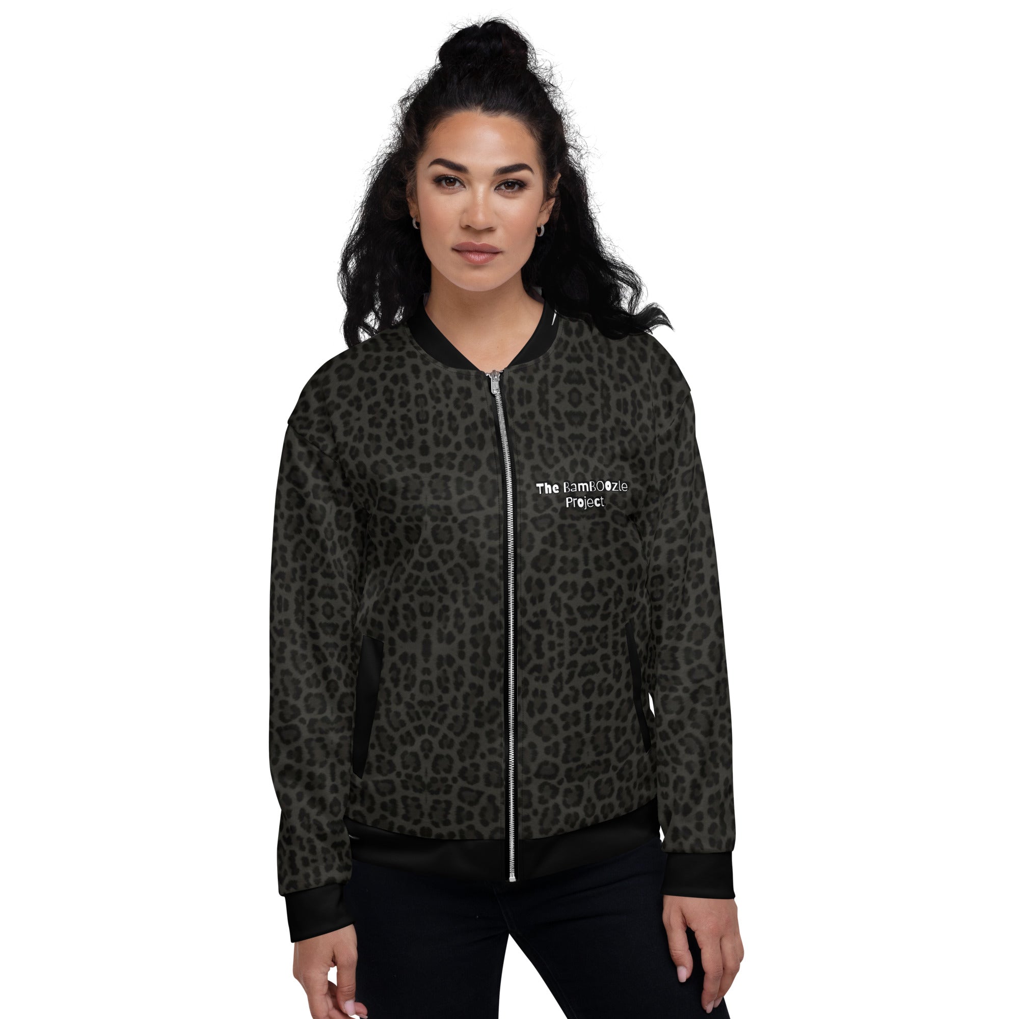 Black Cheetah Unisex Bomber Jacket