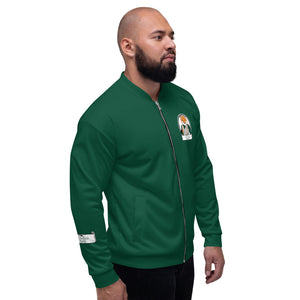 Gentleman Fox Green Unisex Bomber Jacket