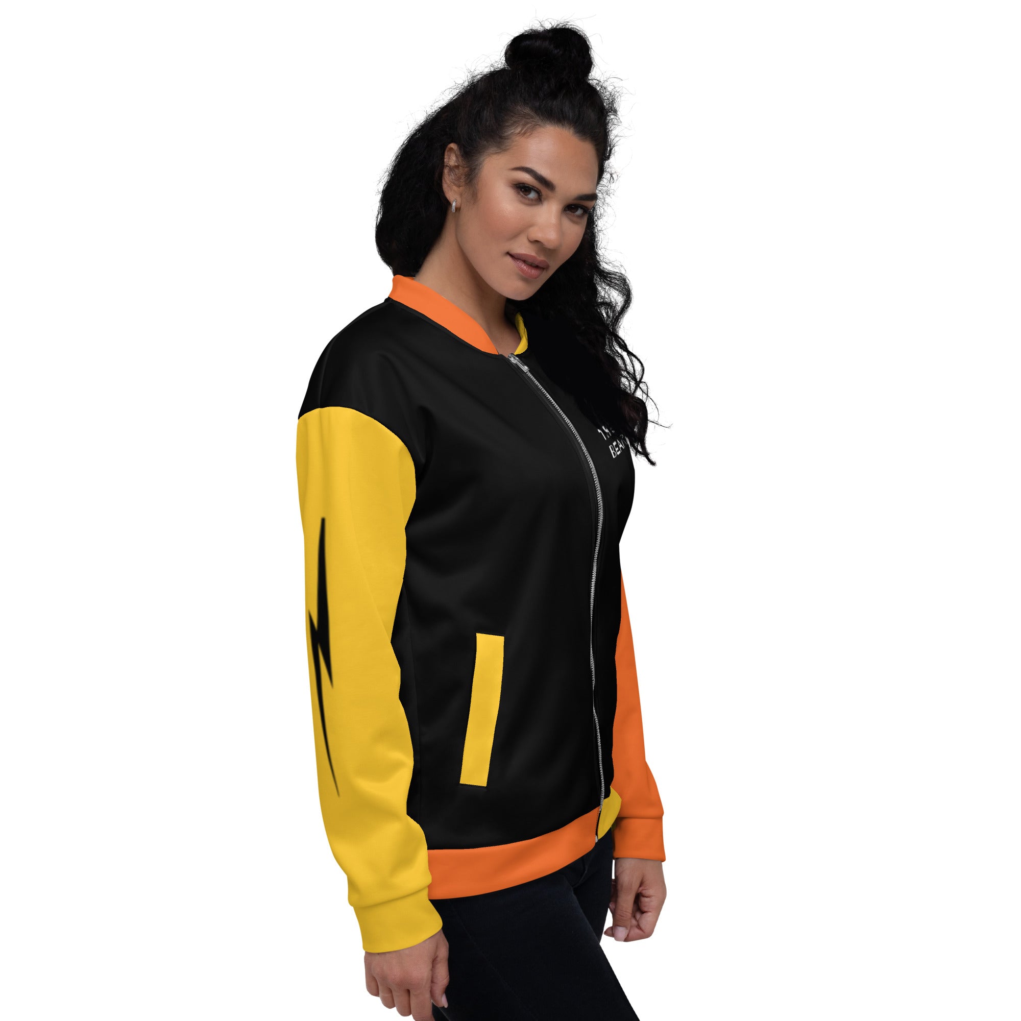 The Dirty Bearings "Black Lightning" Unisex Bomber Jacket