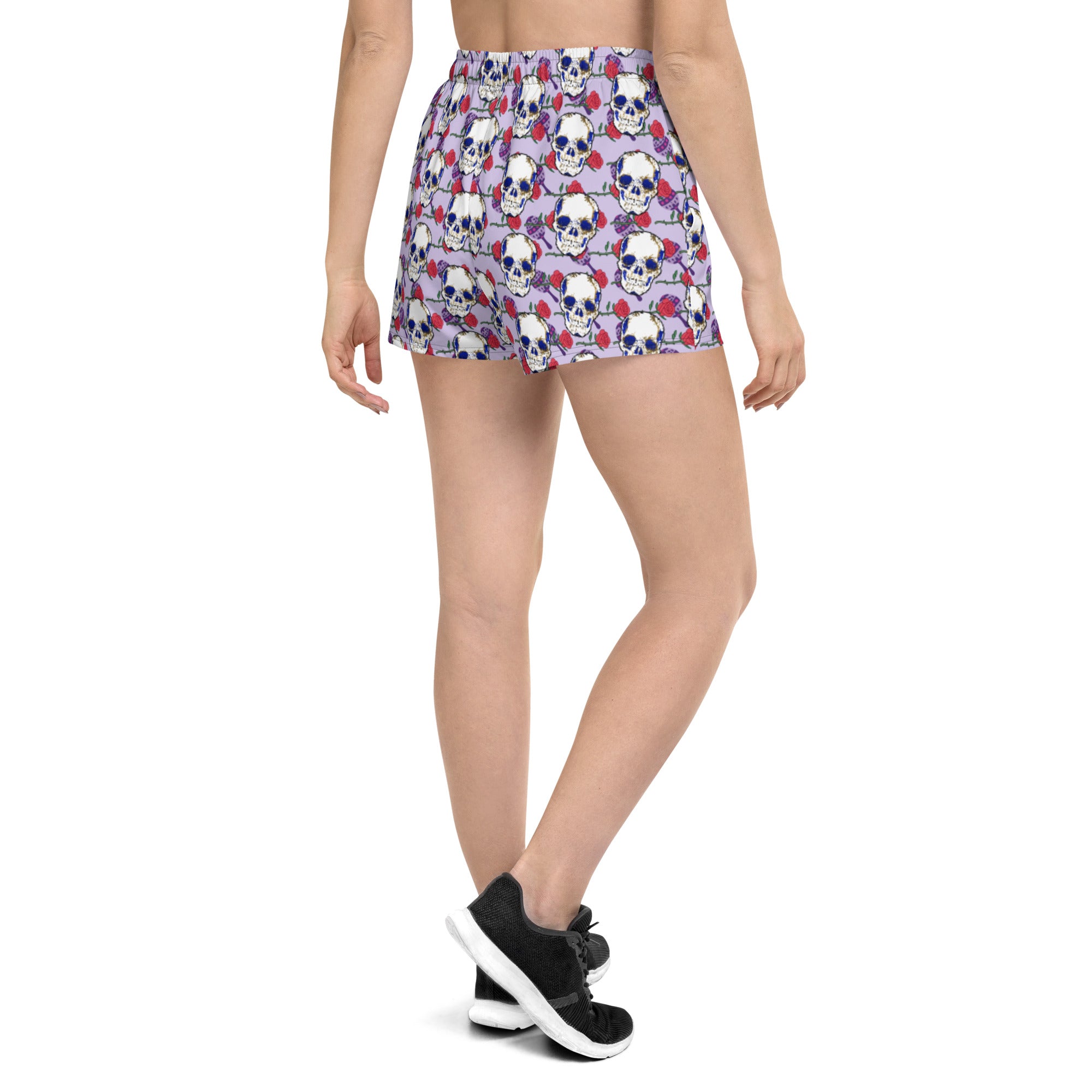 Electric Sugar Skull Women's Athletic Short Shorts