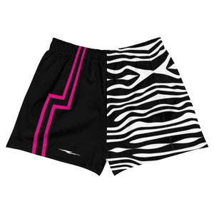 Pink Zebra Women's Athletic Short Shorts