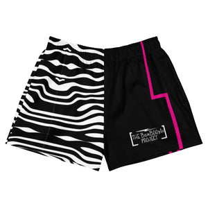 Pink Zebra Women's Athletic Short Shorts