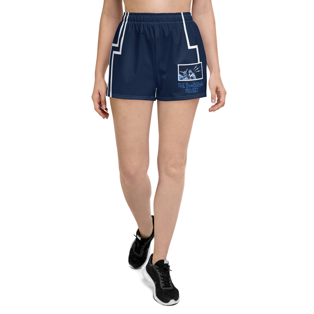 Robot Karaoke Women's Athletic Short Shorts