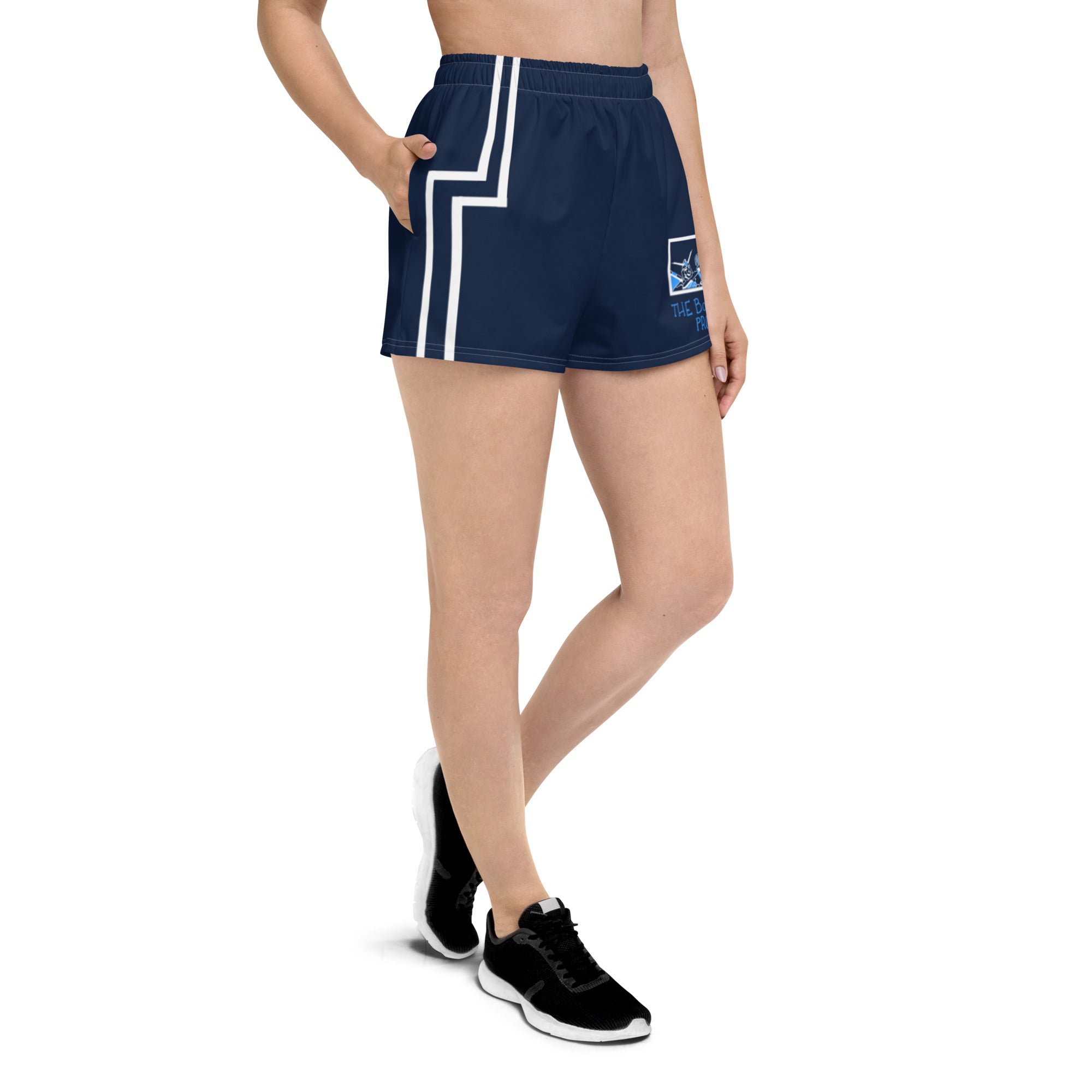 Robot Karaoke Women's Athletic Short Shorts
