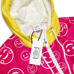 Amber Smilezz In Technicolor Cropped Windbreaker