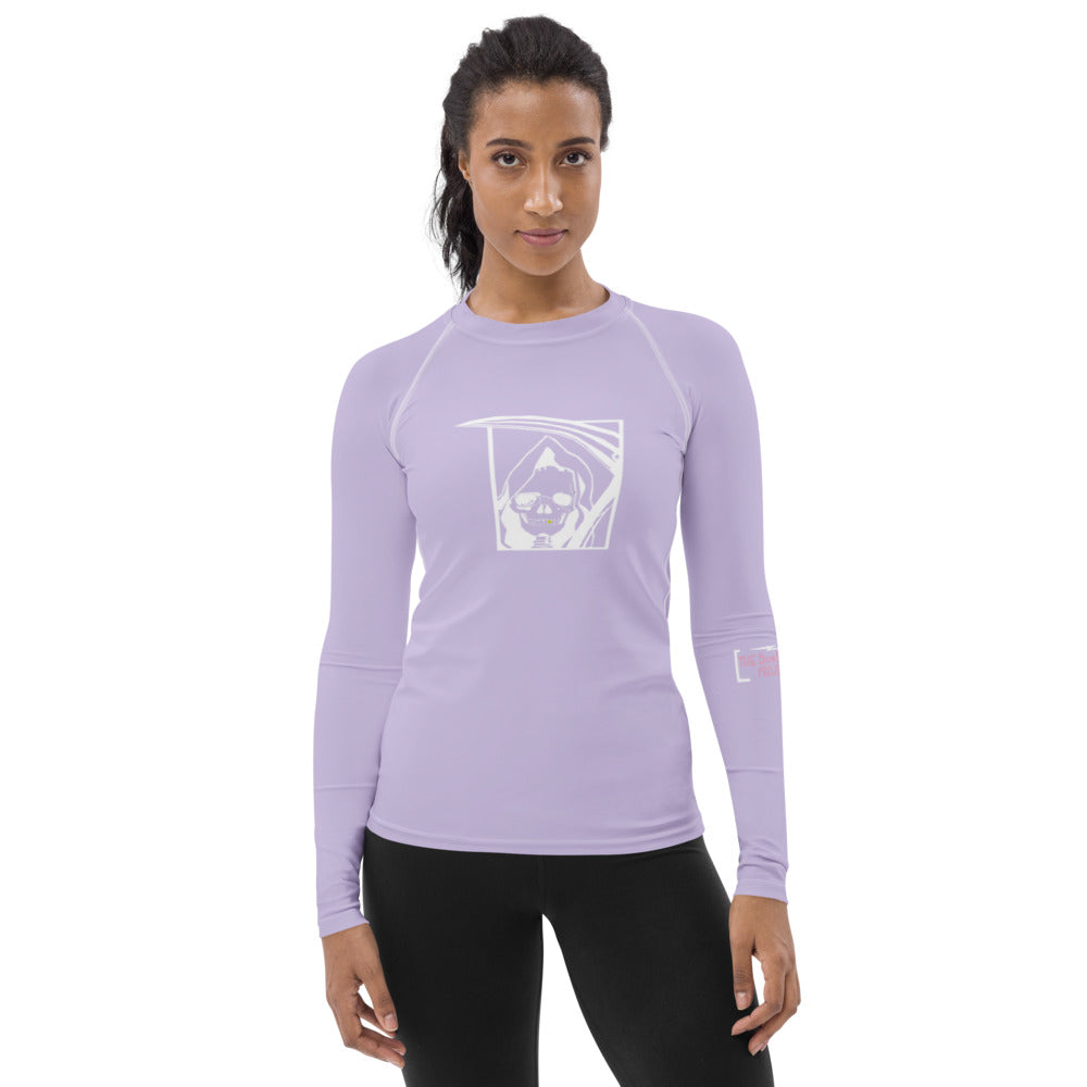 Gold Tooth Reaper Lilac Women's Rash Guard