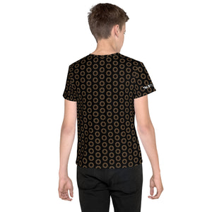 Dirty Bearing Pattern Youth crew neck t-shirt
