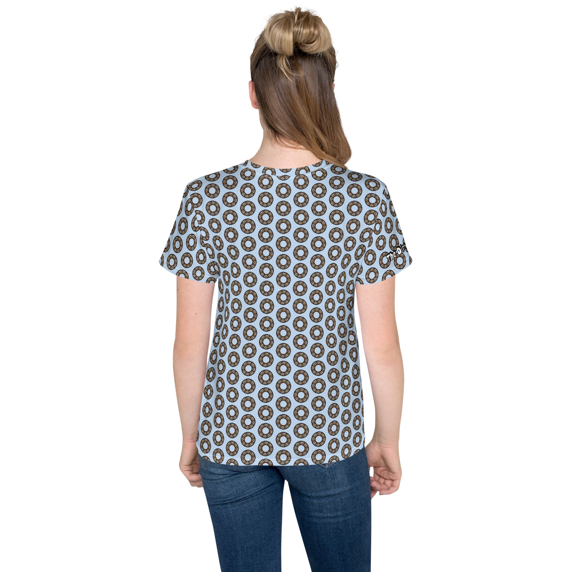 Dirty Bearing Pattern Youth crew neck t-shirt