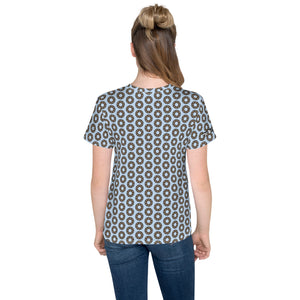 Dirty Bearing Pattern Youth crew neck t-shirt