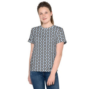 Dirty Bearing Pattern Youth crew neck t-shirt