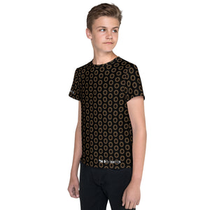 Dirty Bearing Pattern Youth crew neck t-shirt
