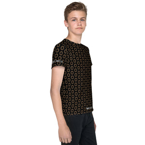 Dirty Bearing Pattern Youth crew neck t-shirt