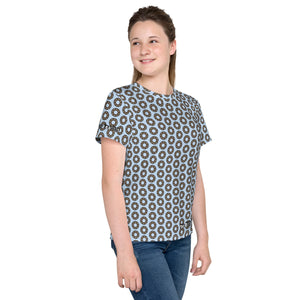 Dirty Bearing Pattern Youth crew neck t-shirt