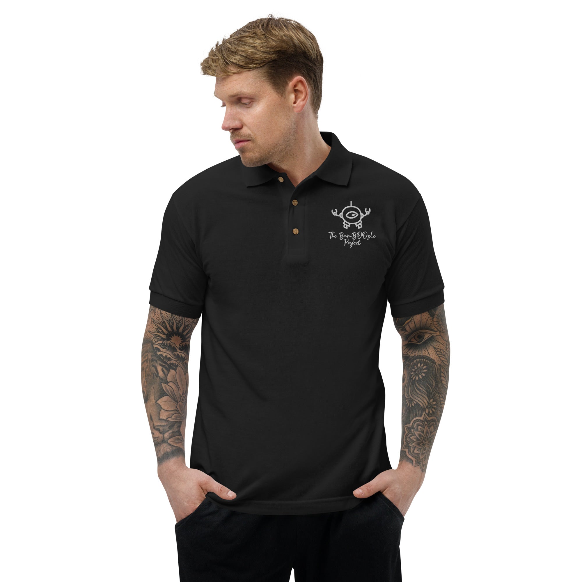 Mini Bot Embroidered Polo Shirt