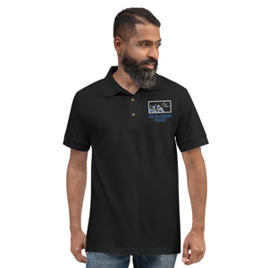 Robot Karaoke Embroidered Polo Shirt
