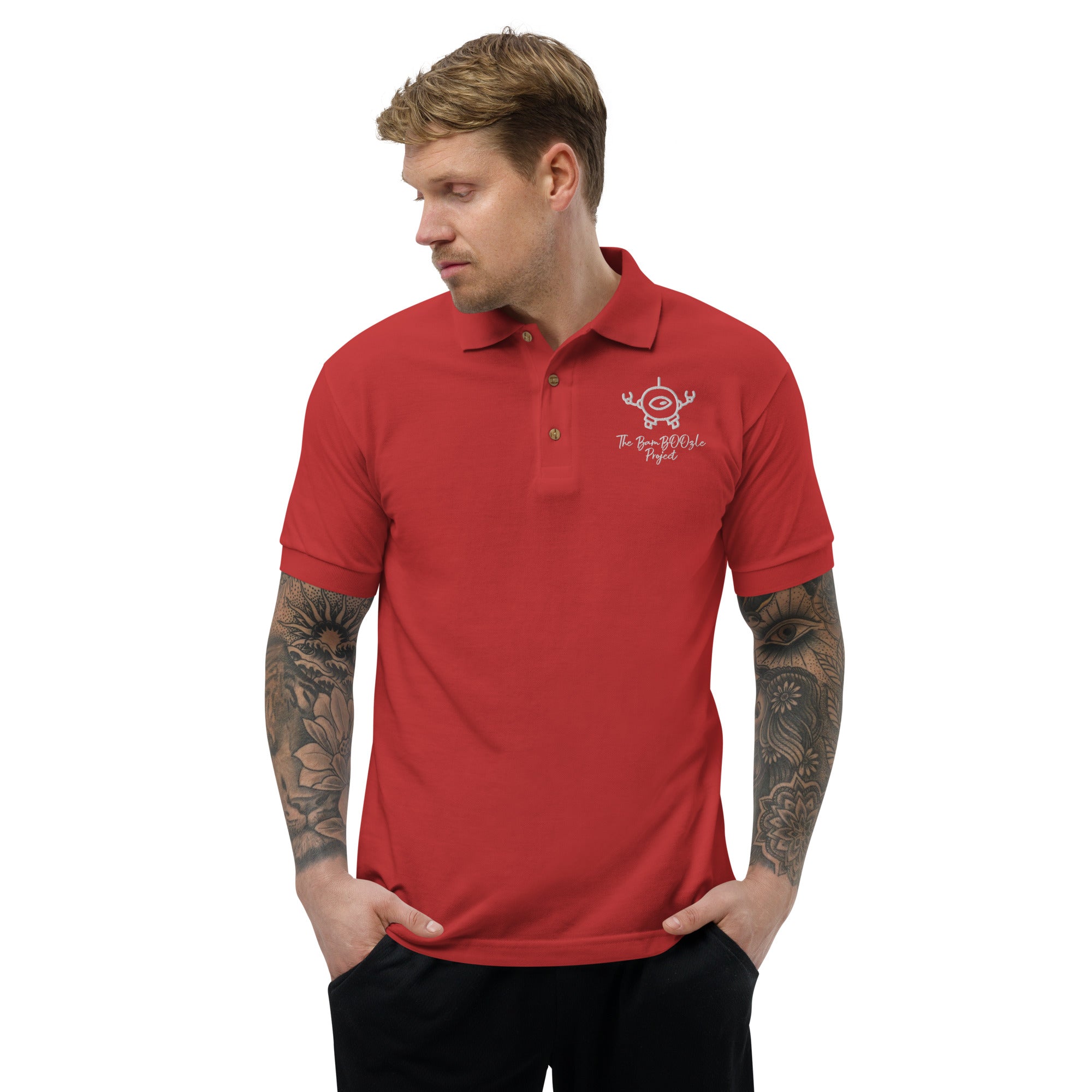 Mini Bot Embroidered Polo Shirt