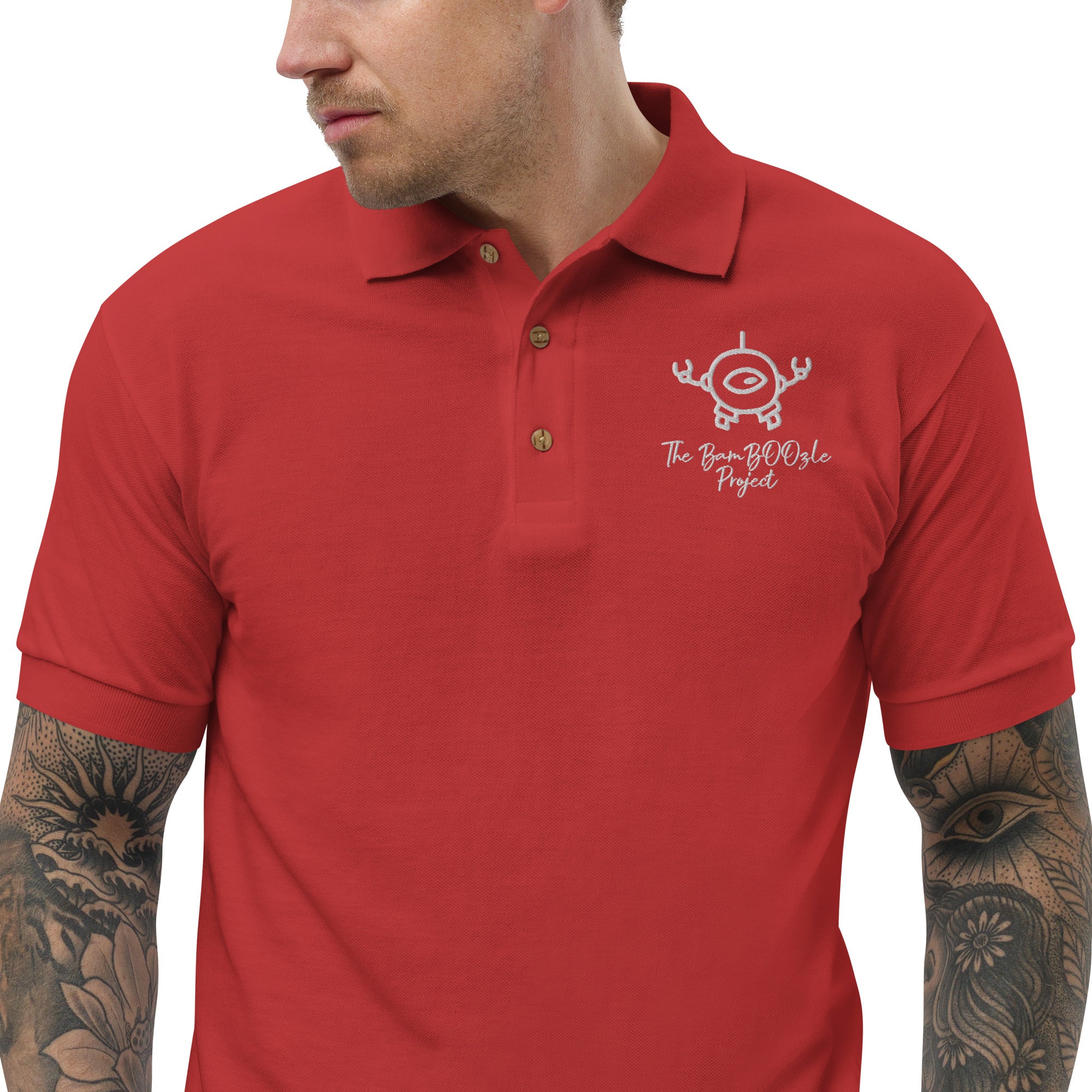 Mini Bot Embroidered Polo Shirt