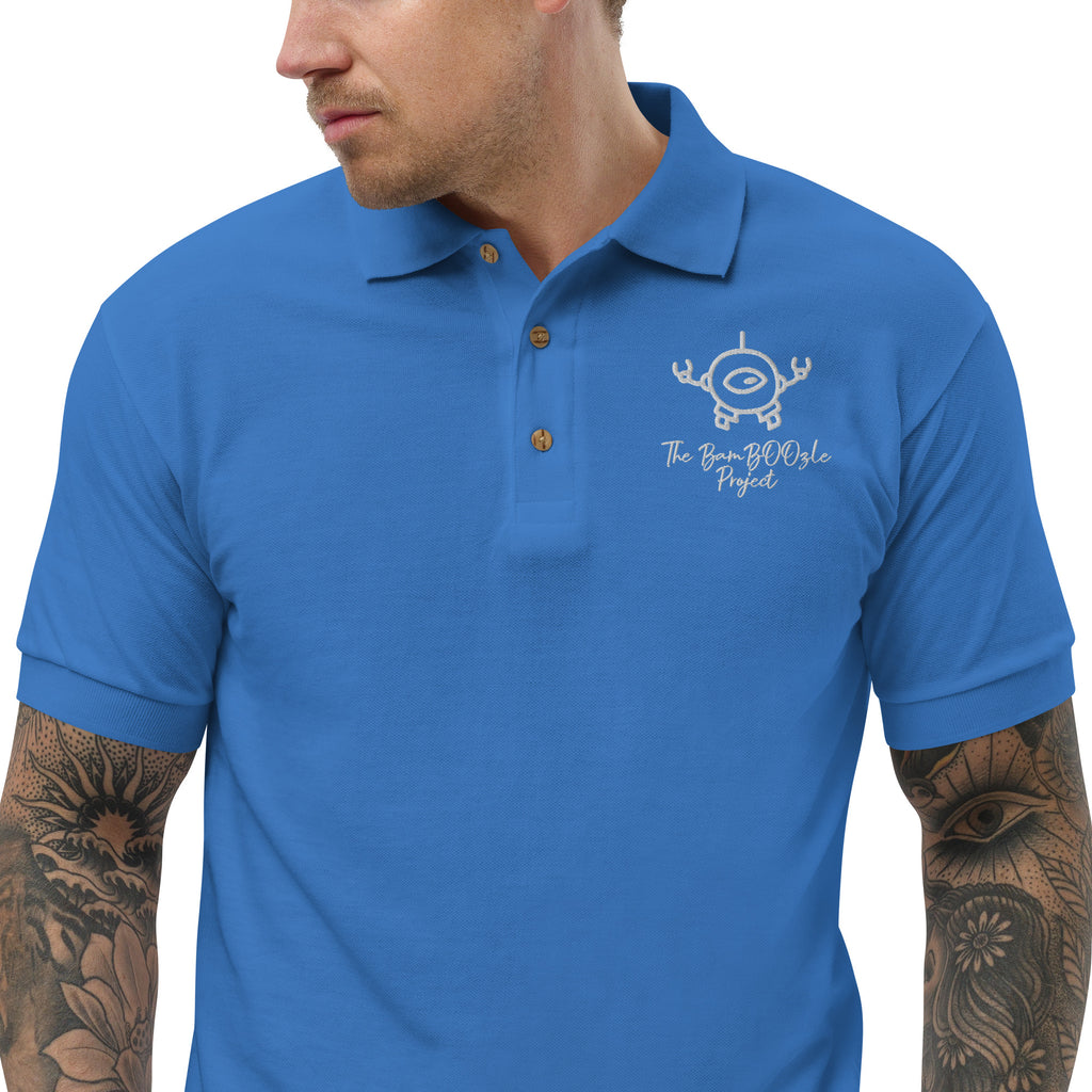 Mini Bot Embroidered Polo Shirt