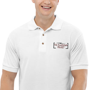 Black & Red Embroidered Polo Shirt