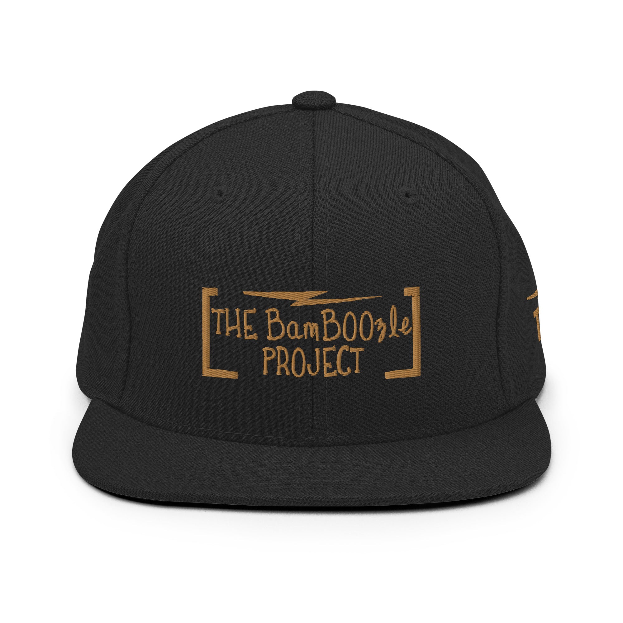 Black & Gold Snapback Hat