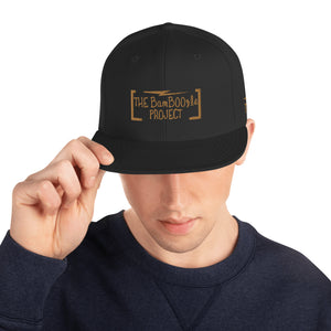 Black & Gold Snapback Hat