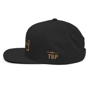 Black & Gold Snapback Hat