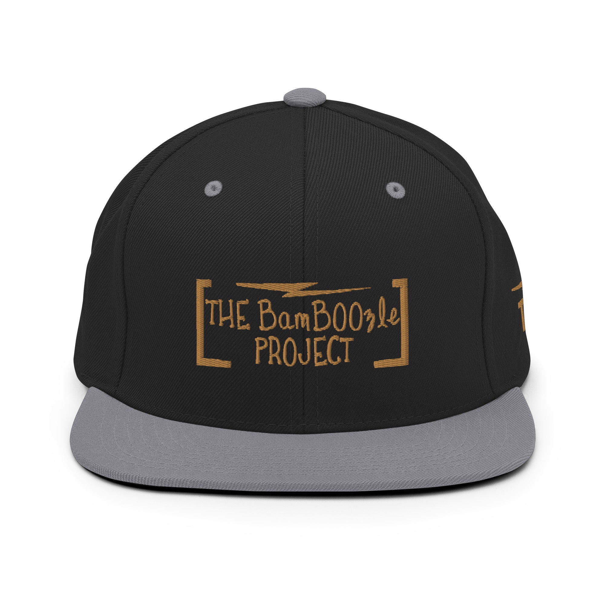 Black & Gold Snapback Hat