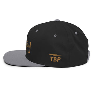 Black & Gold Snapback Hat